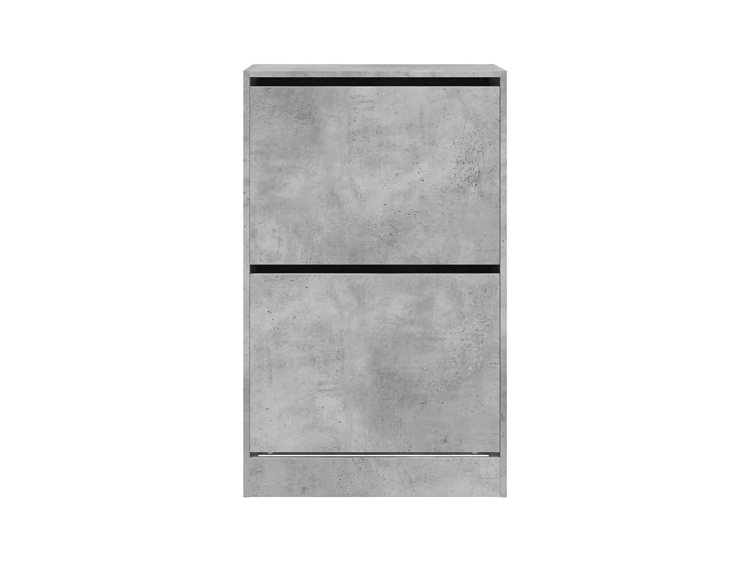 Armoire à chaussures gris béton 60x34x96,5 cm bois d'ingénierie