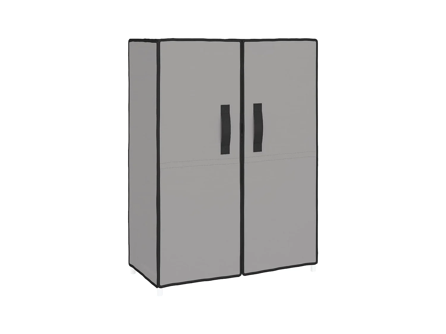 Grijze schoenenkast 60x28x90 cm Stof