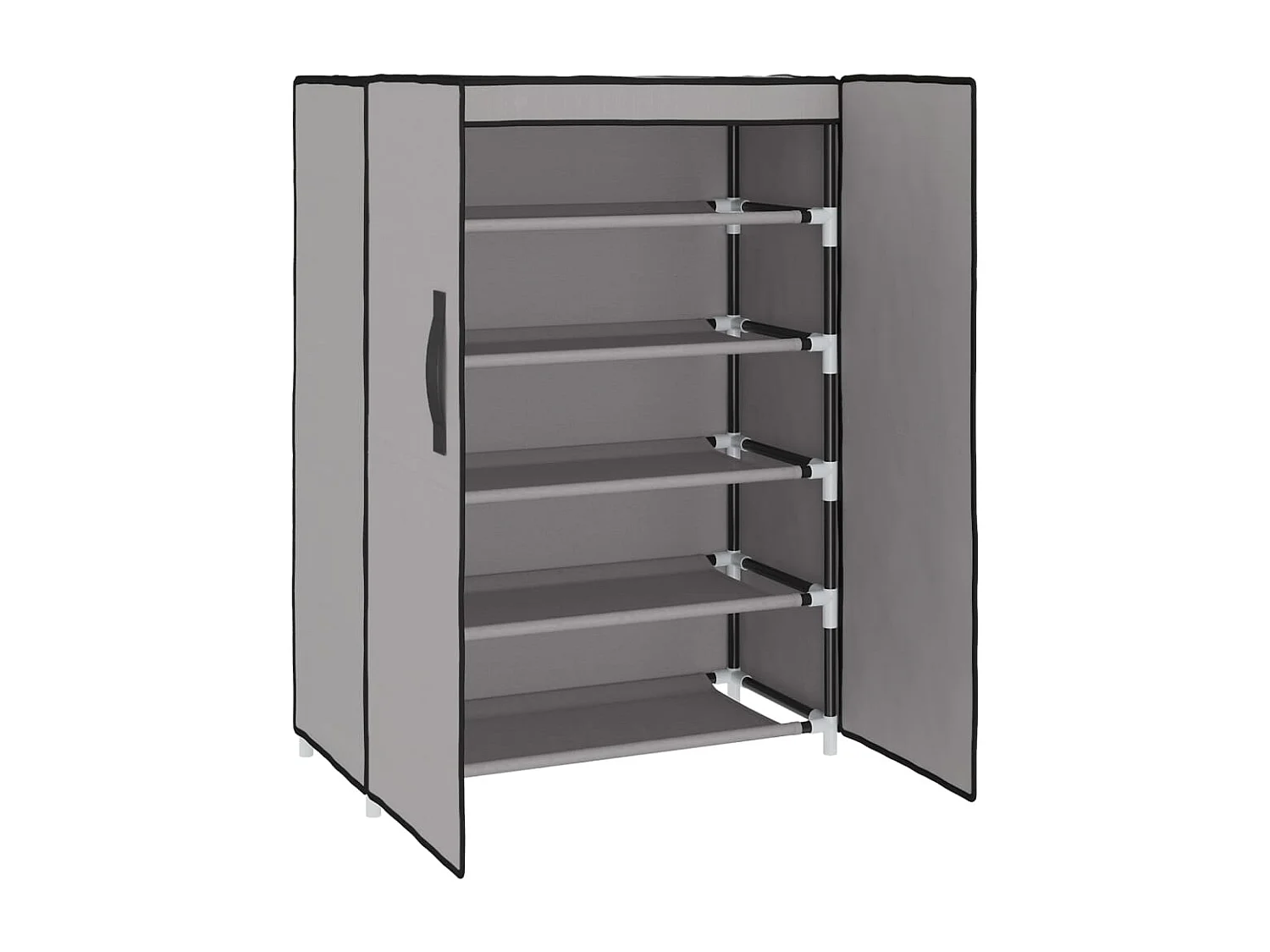 Zapatero gris 60x28x90 cm Tela