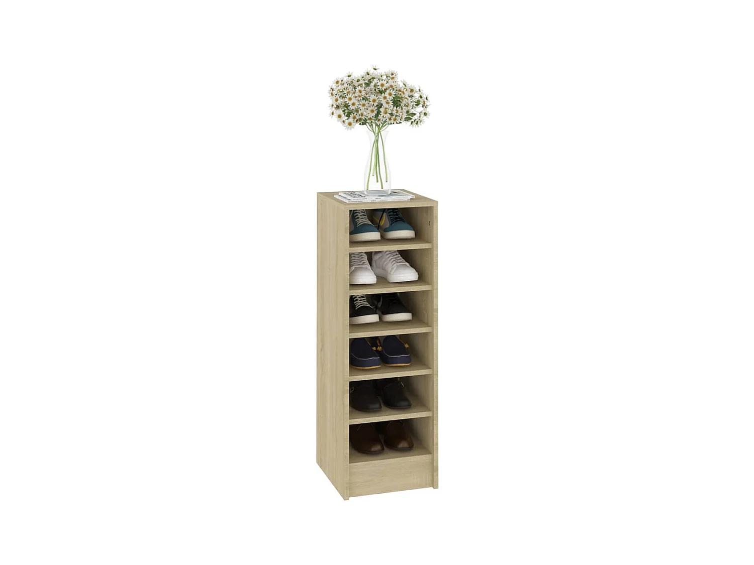 Armoire à chaussures Chêne Sonoma 31,5x35x90 cm Bois ingénierie
