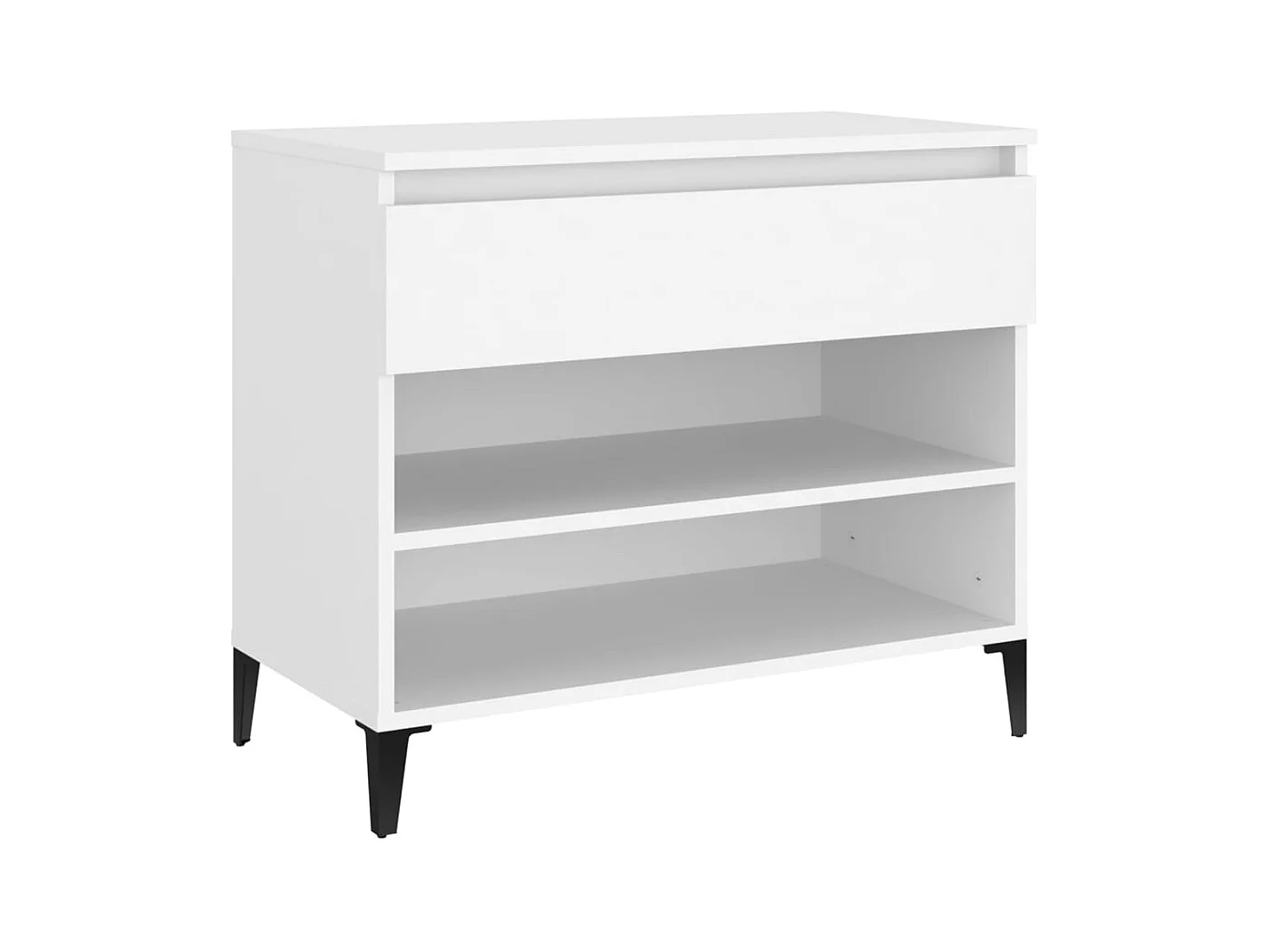 Armoire à chaussures Blanc 70x36x60 cm Bois d'ingénierie