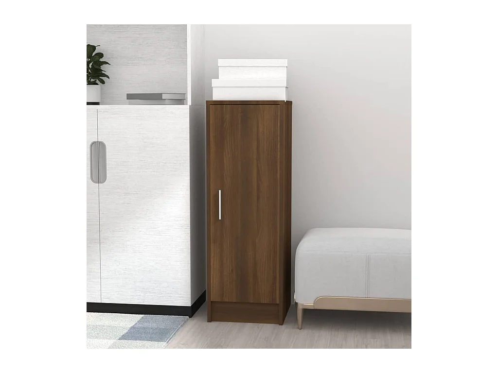 Meuble à chaussures Chêne marron 32x35x92 cm Bois d'ingénierie