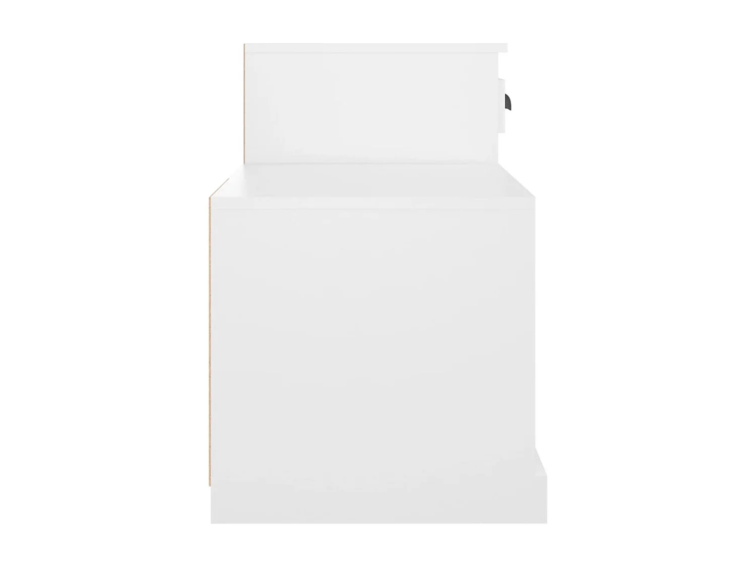 Armoire à chaussures blanc 100x42x60 cm bois d'ingénierie