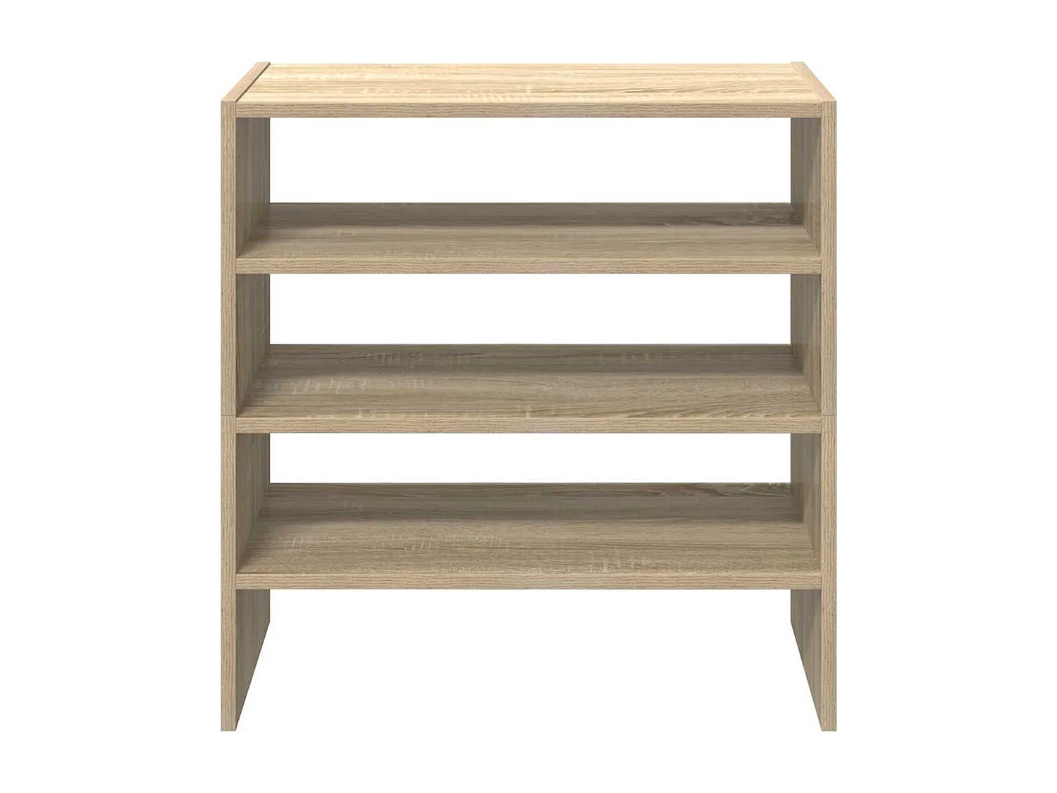 Zapatero apilable de 2 piezas, roble Sonoma, 60x30x30,5cm