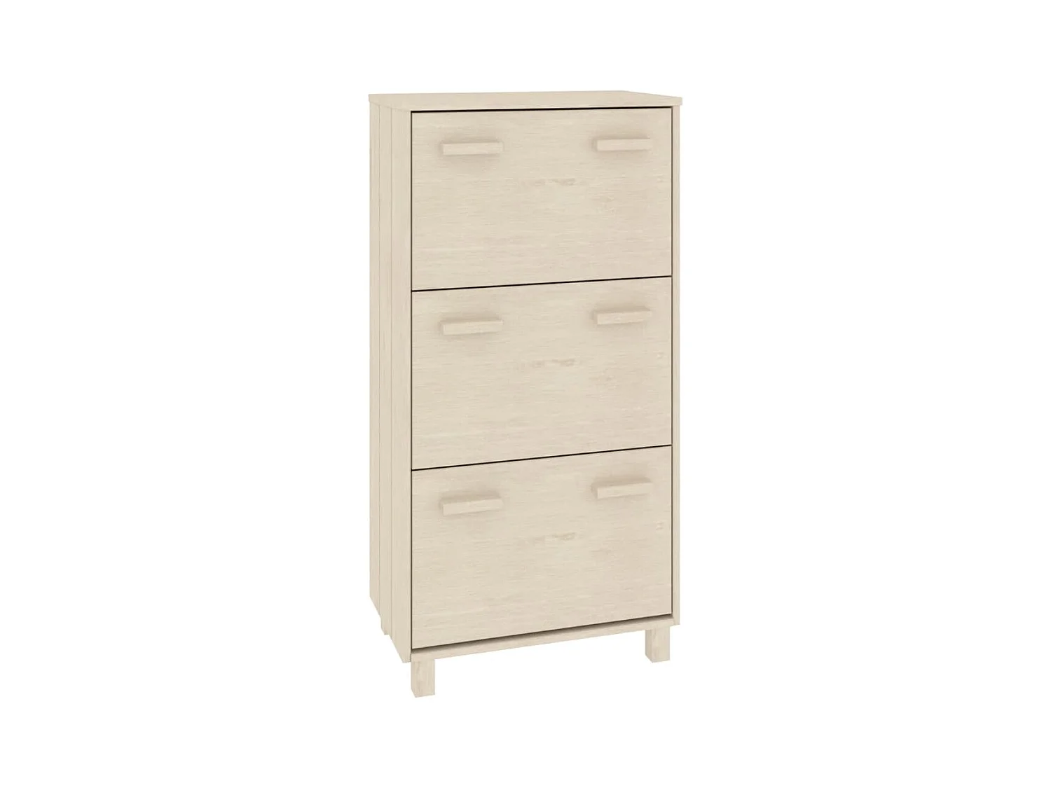 Schoenenkast Honingbruin 59,5x35x117cm Massief grenen