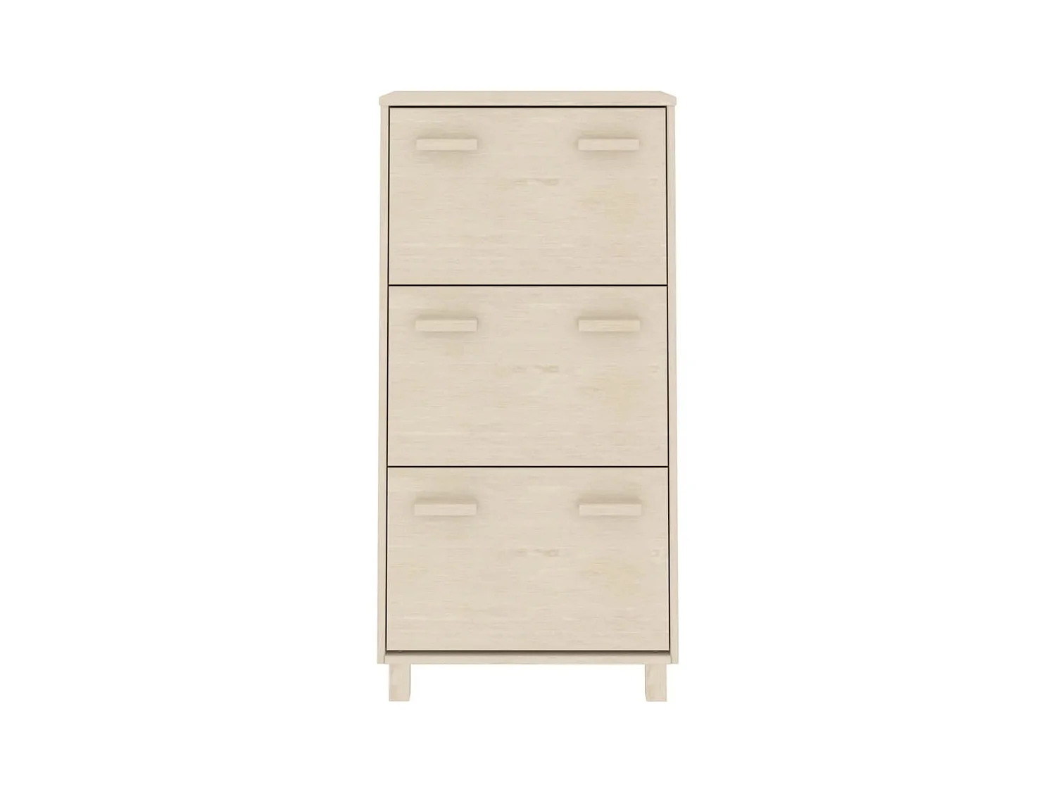 Schoenenkast Honingbruin 59,5x35x117cm Massief grenen
