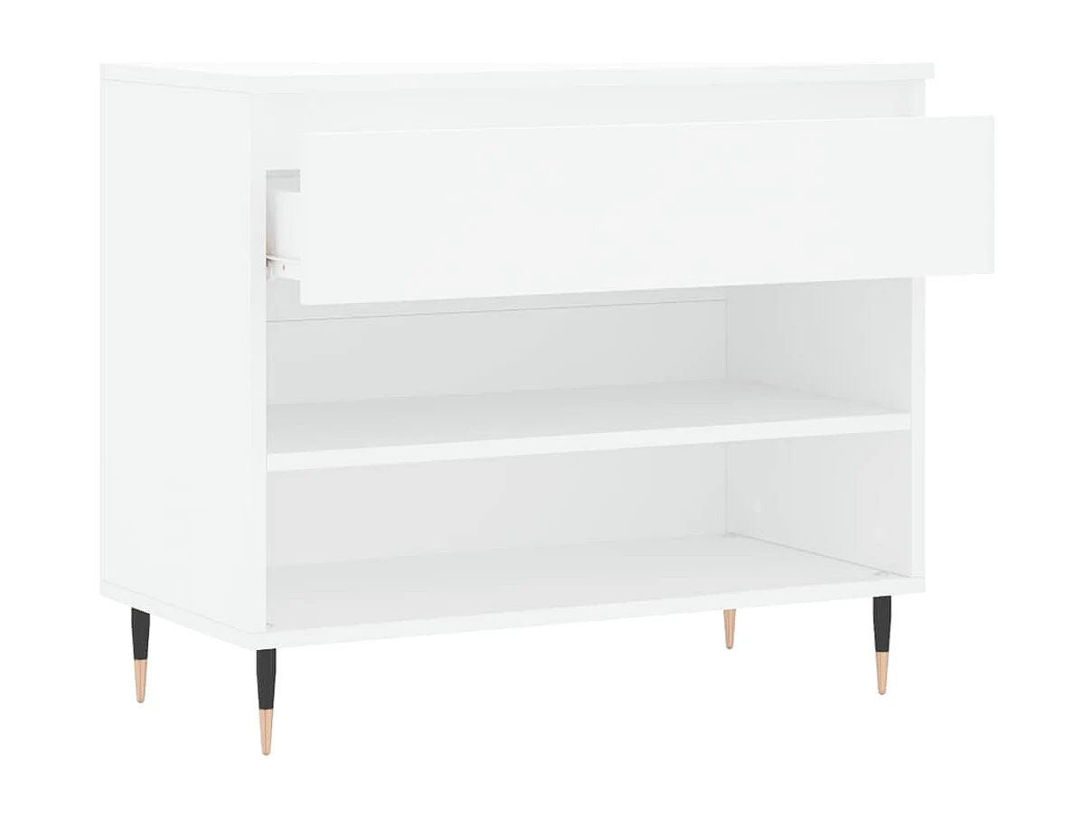 Armoire à chaussures Blanc 70x36x60 cm Bois d'ingénierie