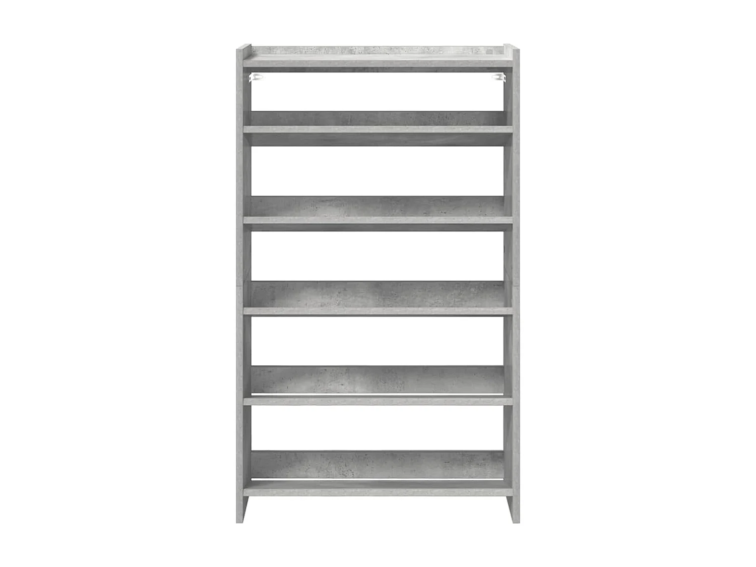 Étagère à chaussures gris béton 60x25x81 cm bois d'ingénierie