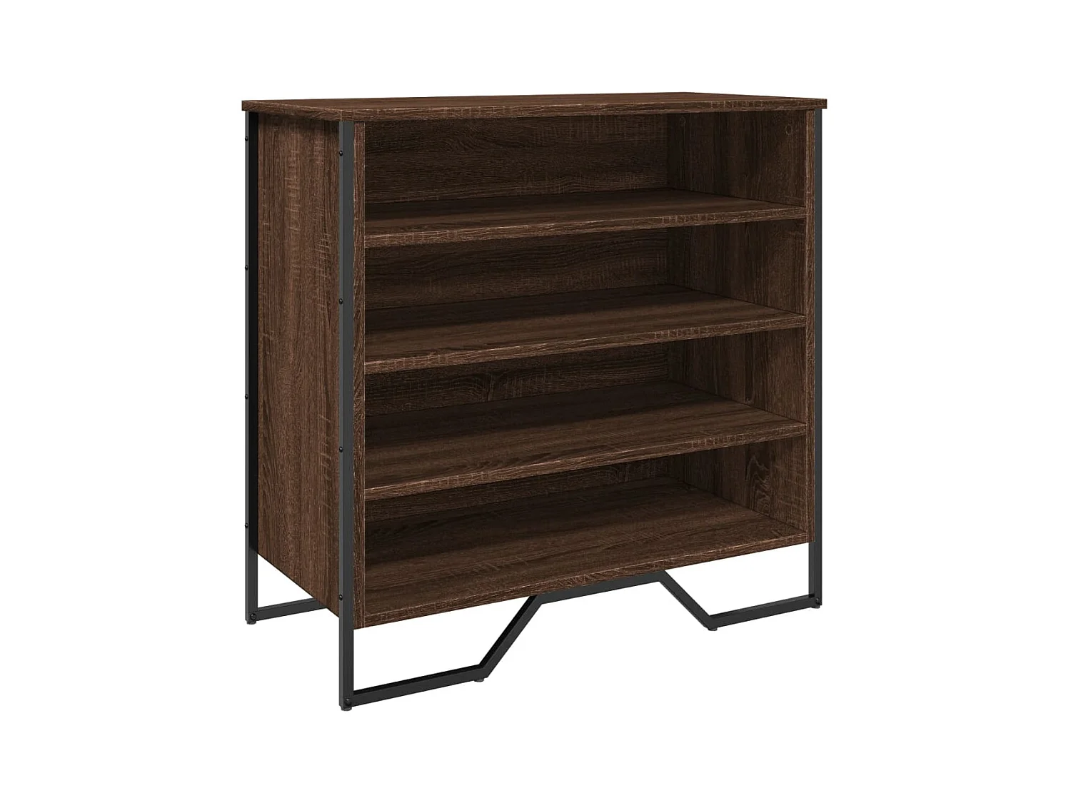 Schuhschrank Eiche braun 80x38x78 cm Holzwerkstoff