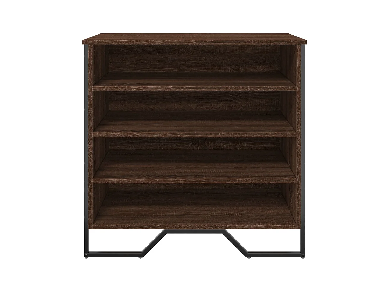 Schuhschrank Eiche braun 80x38x78 cm Holzwerkstoff