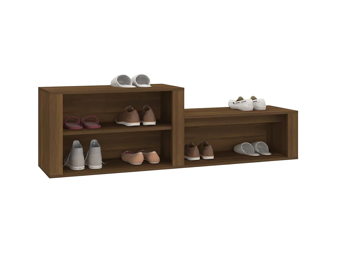 Armoire à chaussures Chêne marron 150x35x45cm Bois d'ingénierie