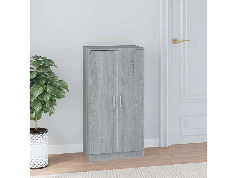 Sonoma grijze schoenenkast 55x35x108 cm Technisch hout