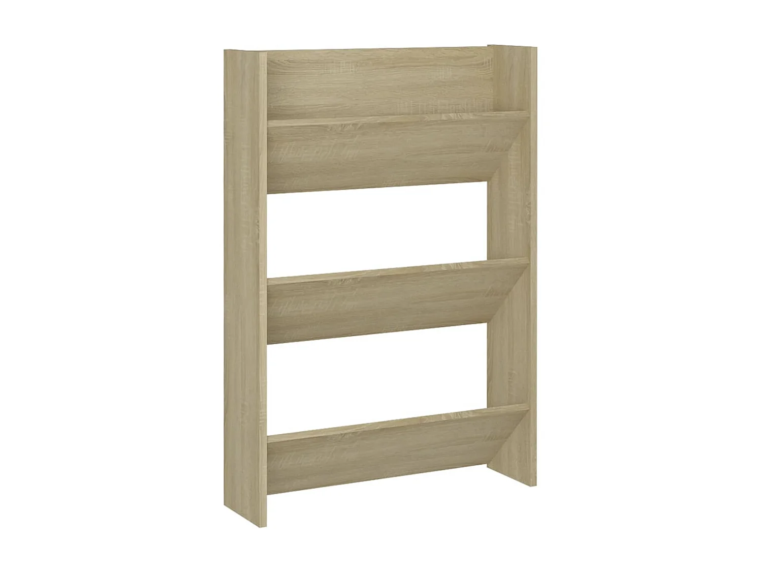 Armoire à chaussures murale Chêne Sonoma 60x18x90 cm Aggloméré