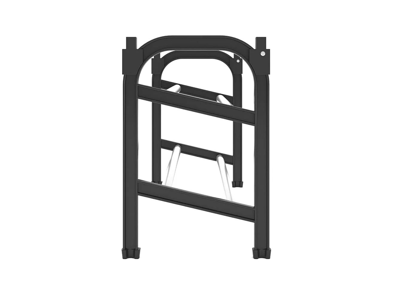 Meuble à chaussures extensible avec 2 étagères 119x24x37 cm