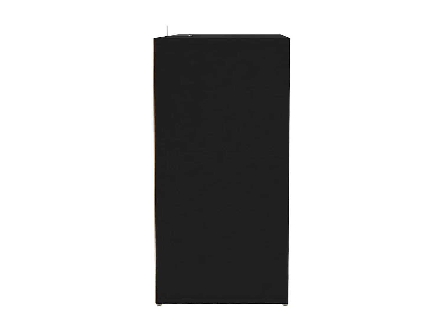 Scarpiera nera 60x35x70 cm in legno ingegnerizzato