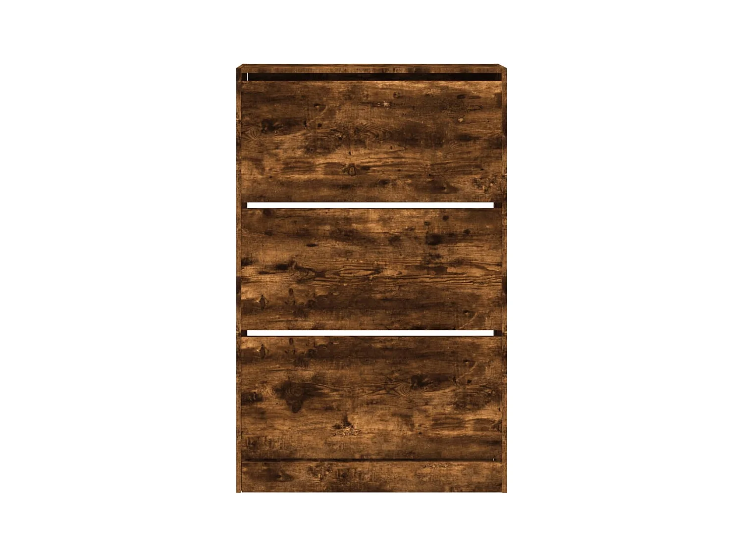 Armoire à chaussures chêne fumé 80x21x125,5 cm bois ingénierie