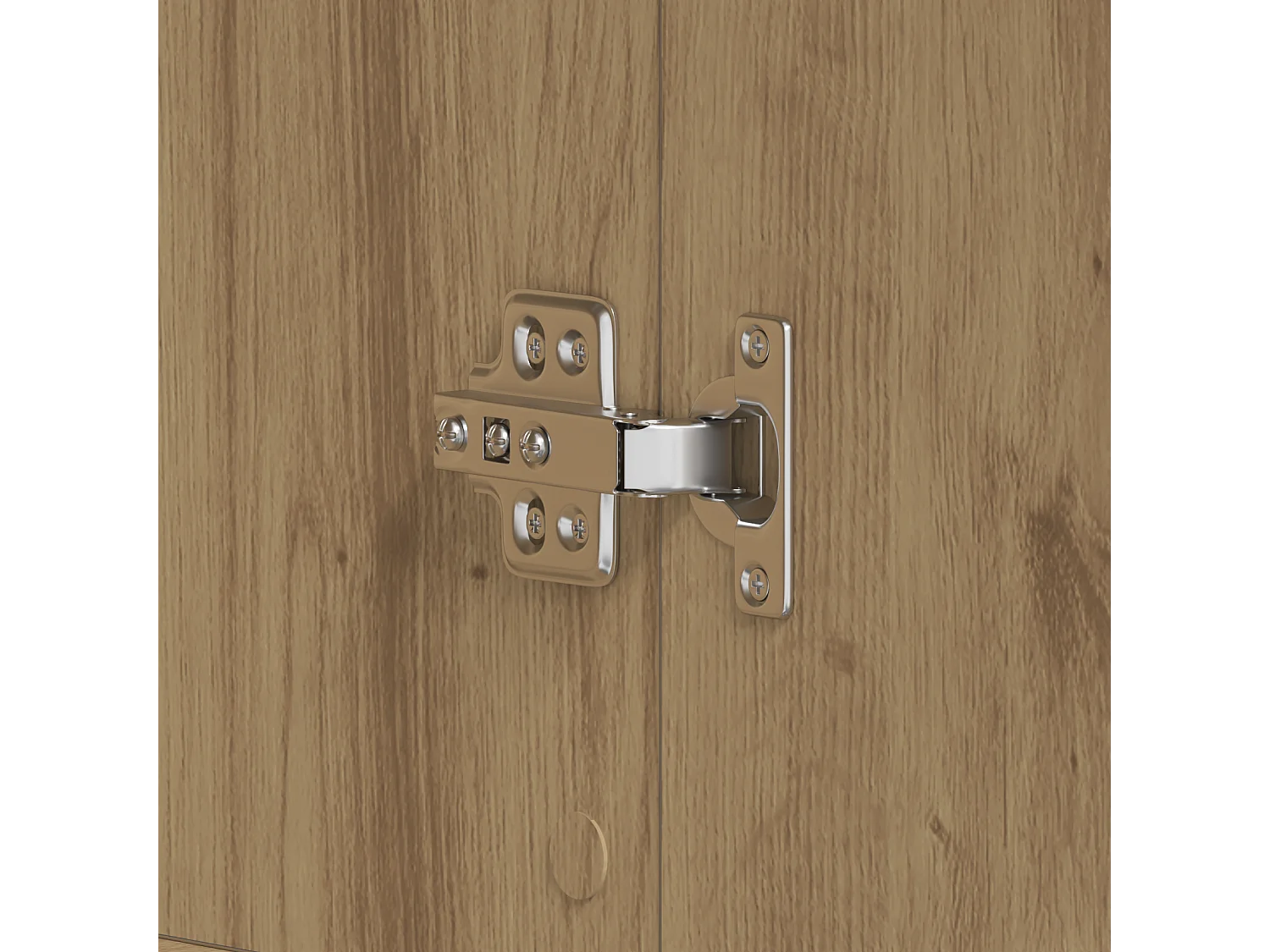 Cabinet à chaussures en chêne artisan 80x39x180 cm en bois d'ingénierie