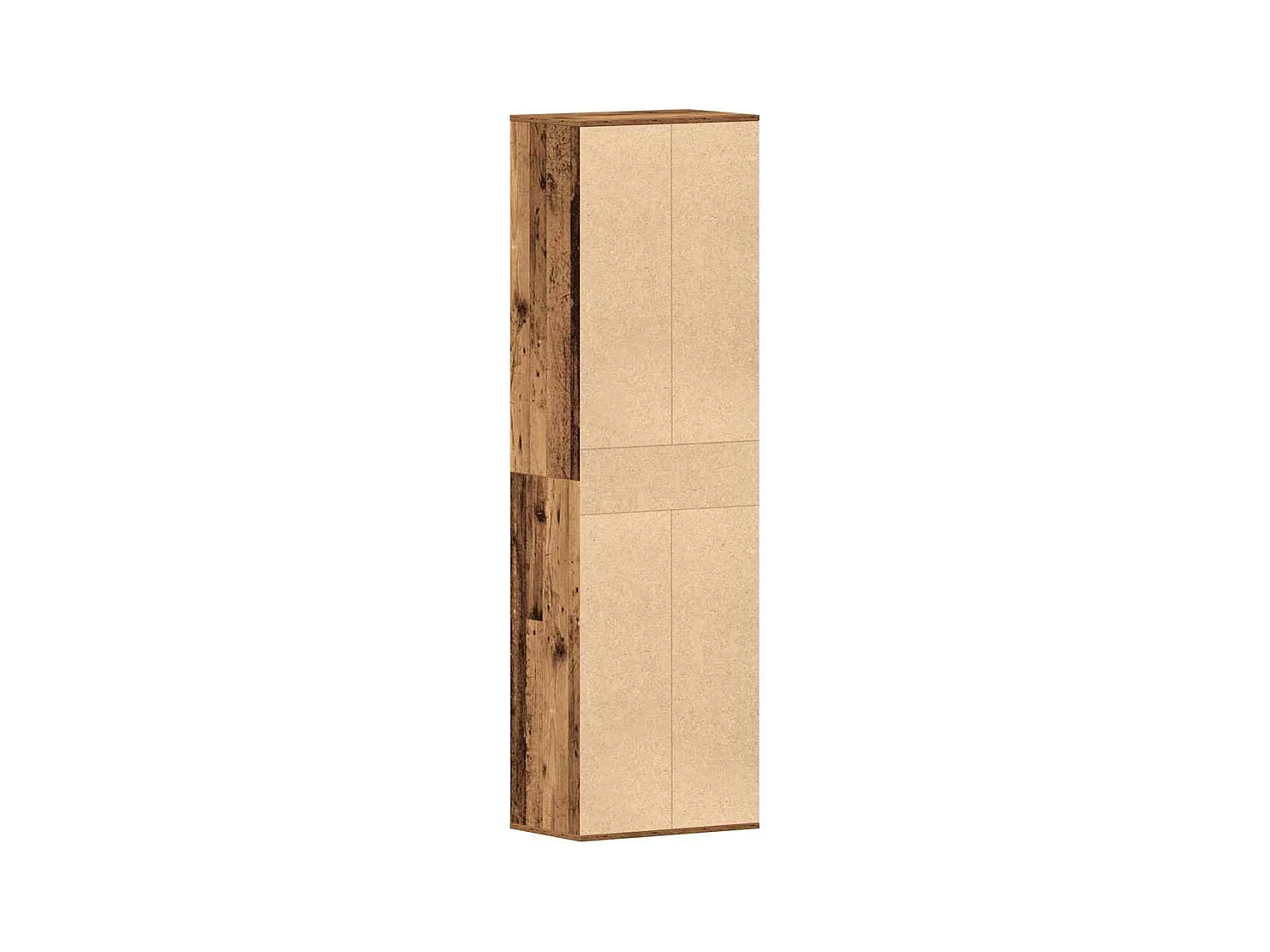 Armoire à chaussures vieux bois 54x34x183 cm bois ingénierie