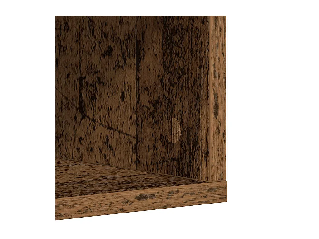 Armoire à chaussures vieux bois 54x34x183 cm bois ingénierie