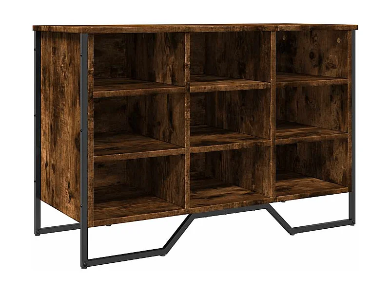 Scarpiera in rovere affumicato 90x38x61,5 cm in legno ingegnerizzato