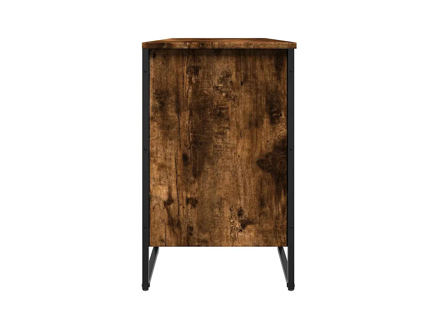 Armoire à chaussures chêne fumé 90x38x61,5 cm bois d'ingénierie