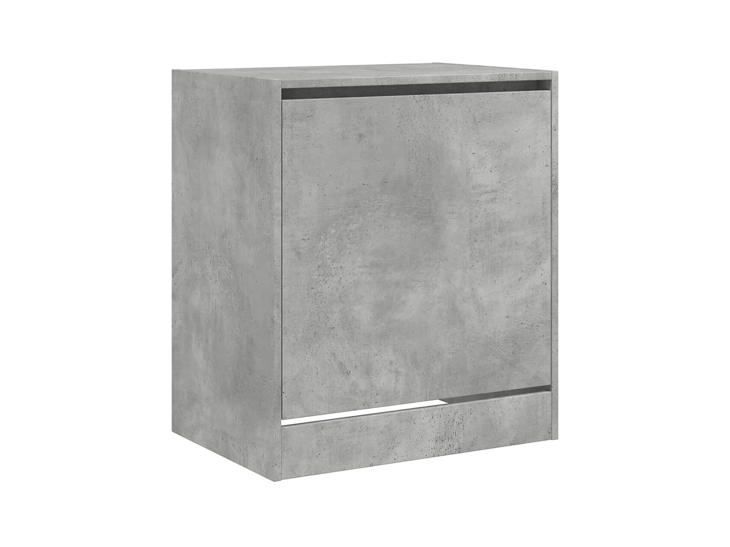 Betongrijze schoenenkast 60x42x69 cm bewerkt hout
