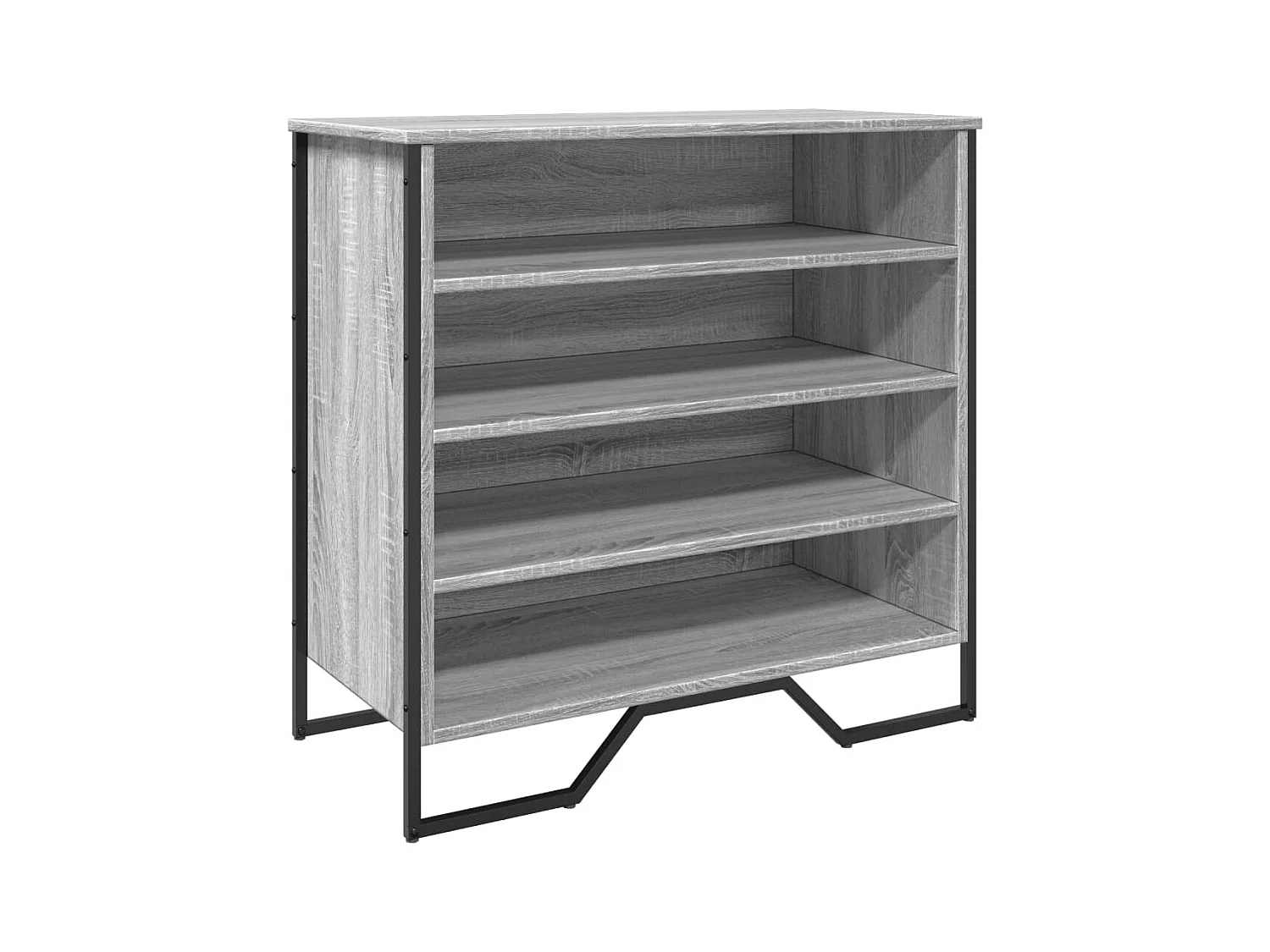 Scarpiera Sonoma grigia 80x38x78 cm in legno ingegnerizzato