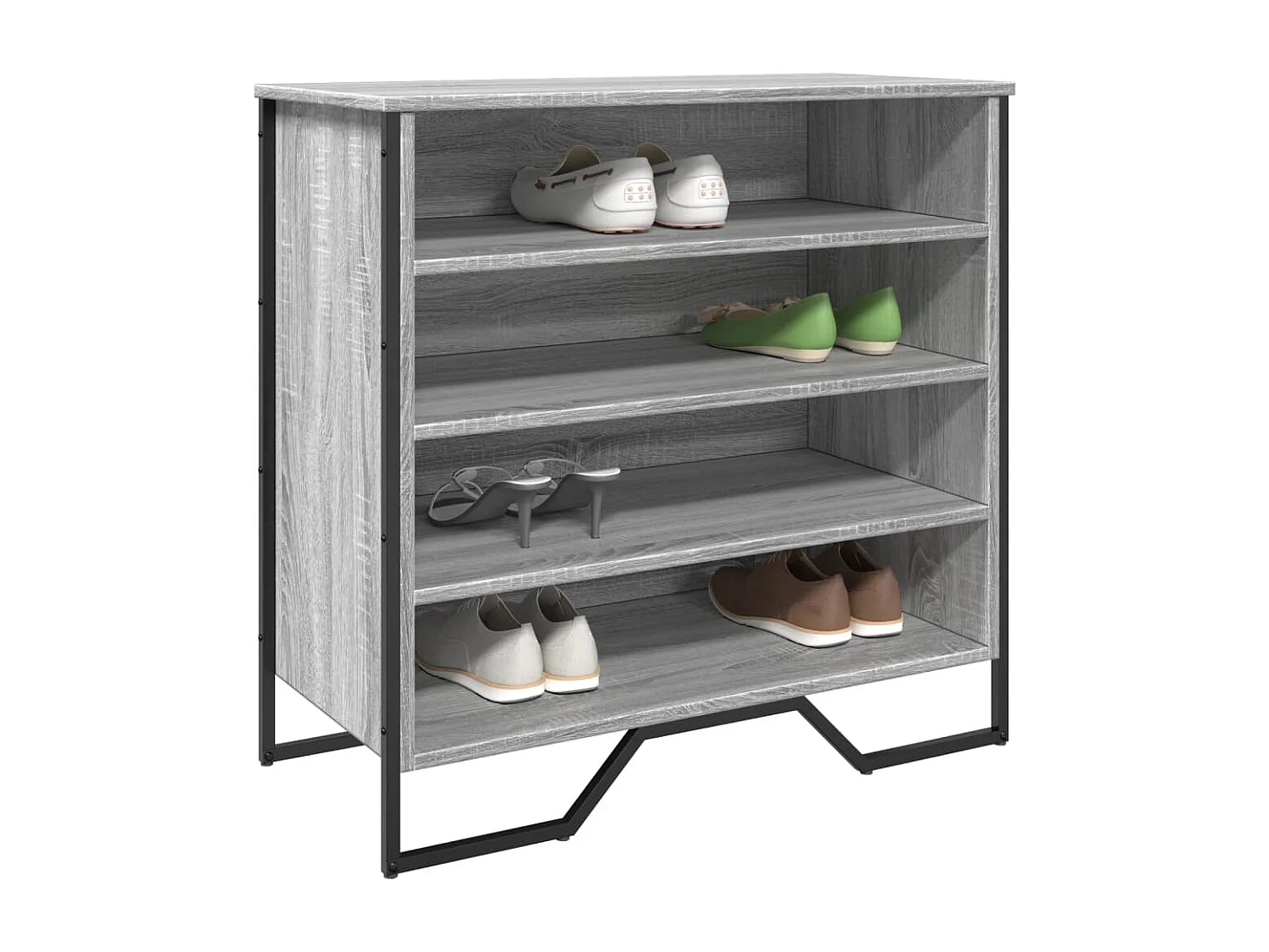 Zapatero Sonoma gris 80x38x78 cm madera de ingeniería