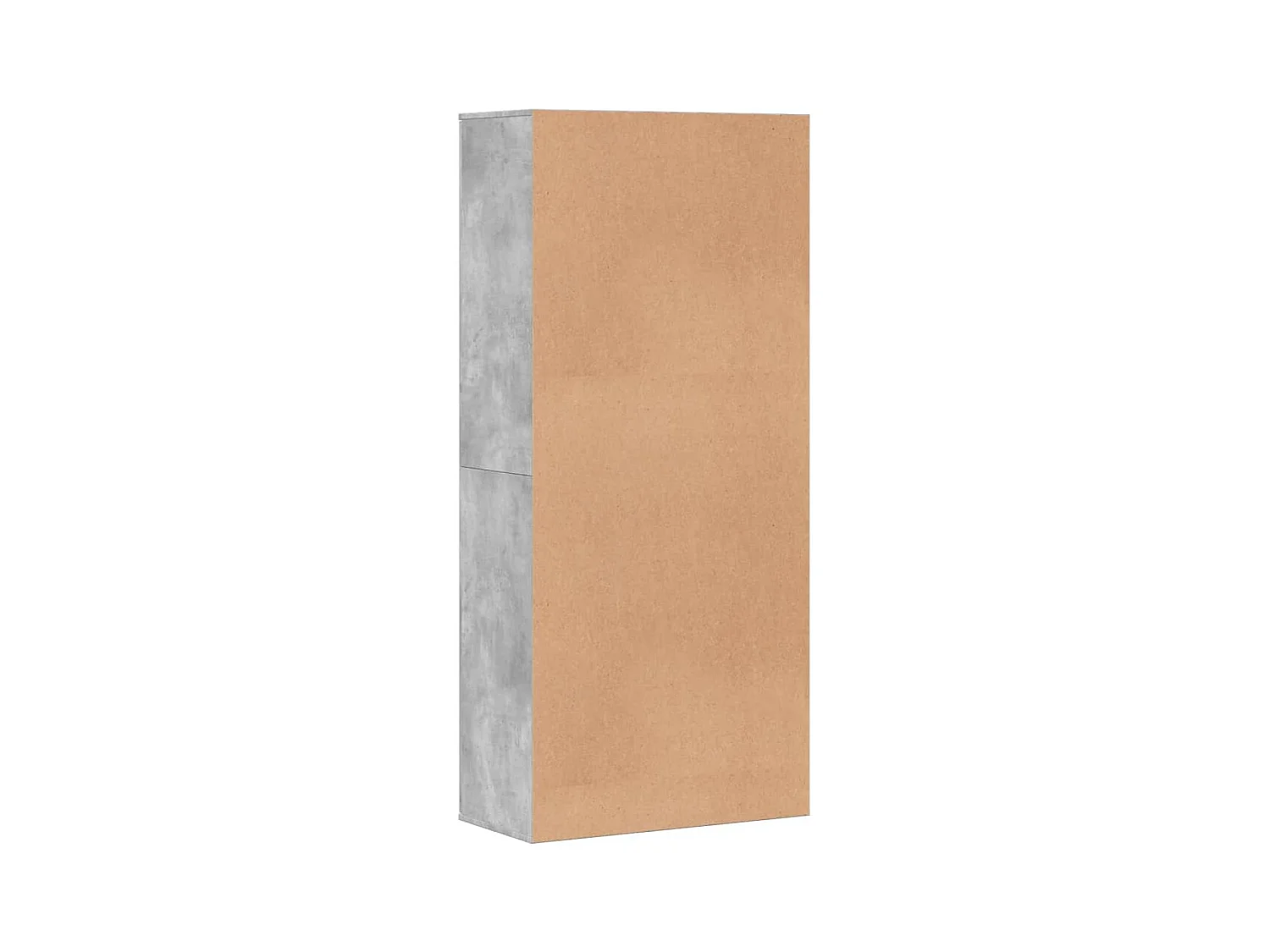 Armoire à chaussures Gris béton 80x39x178 cm Bois d'ingénierie