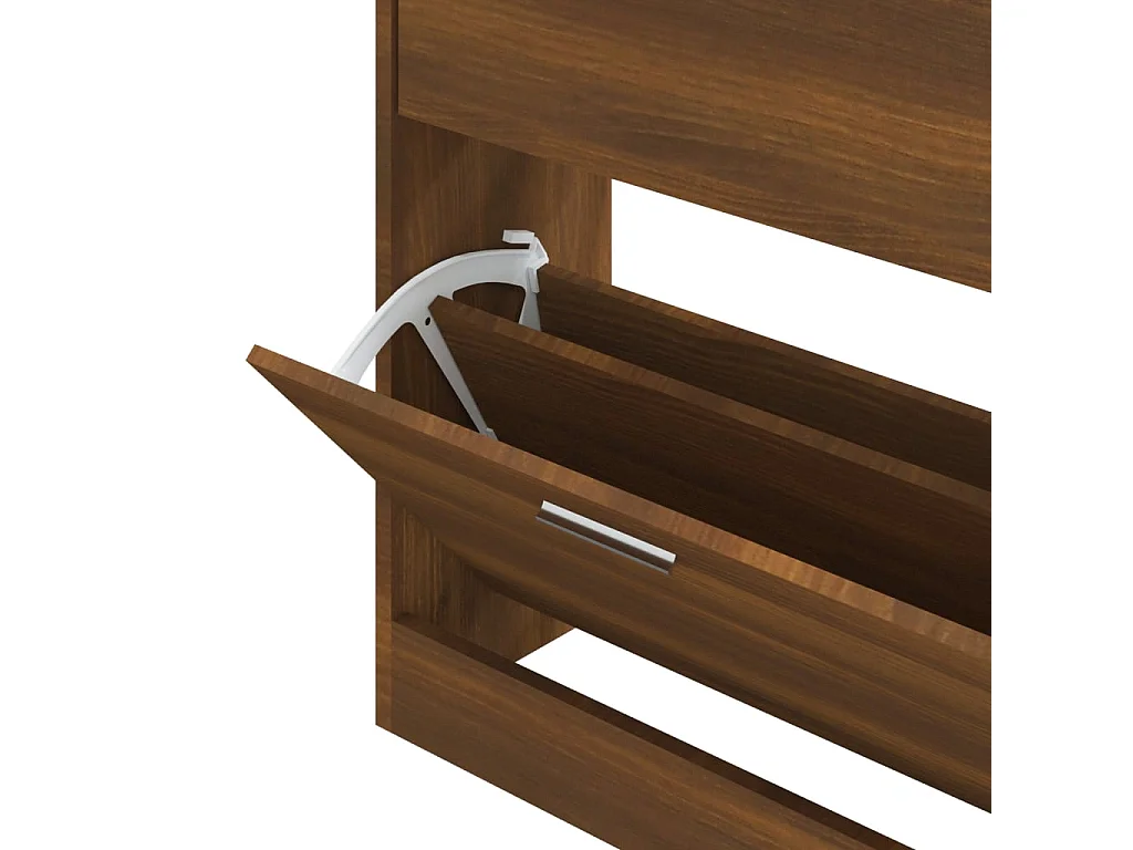 Armoire à chaussures Chêne marron 63x24x81 cm Bois d'ingénierie