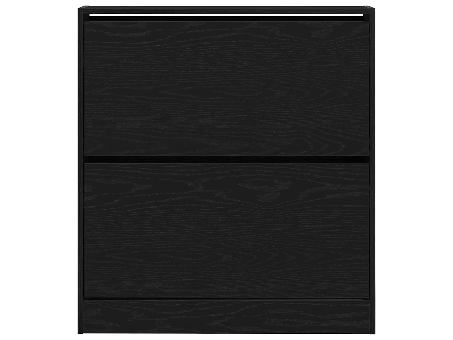 Schoenenkast met kantellade Zwart eiken 80x21x87,5 cm