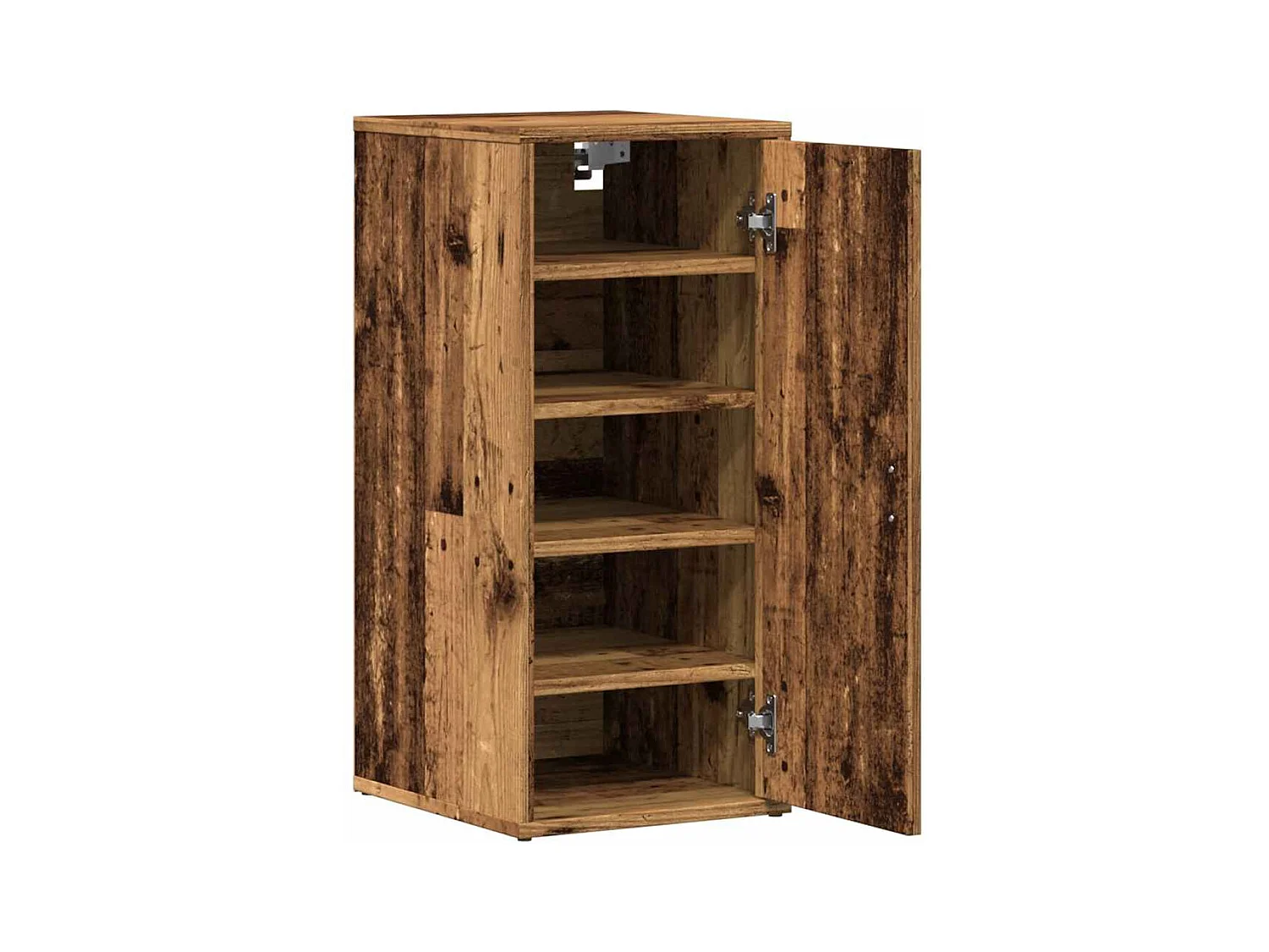 Armoires à chaussures 2 pcs vieux bois bois d'ingénierie