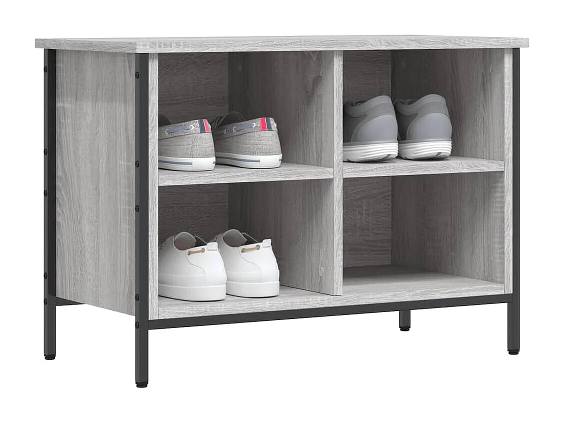 Zapatero Sonoma gris 69x35x50 cm madera de ingeniería