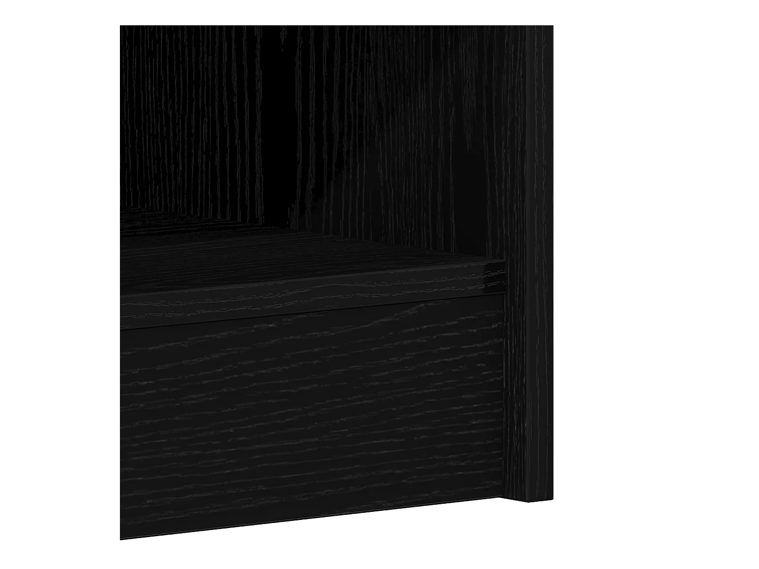 Armoire à chaussures en chêne noir 31,5x35x90 cm en bois reconstitué