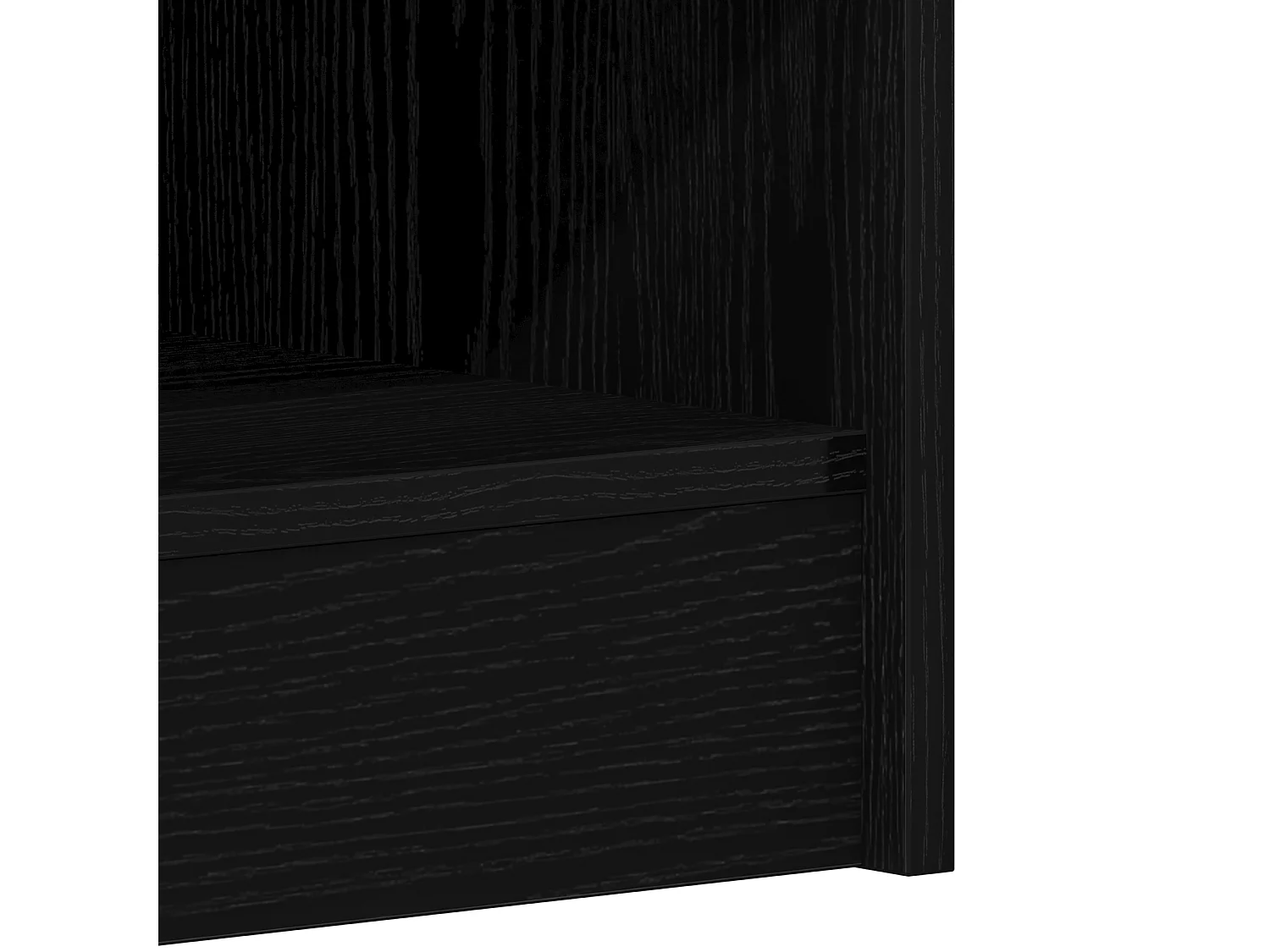 Armoire à chaussures en chêne noir 31,5x35x90 cm en bois reconstitué