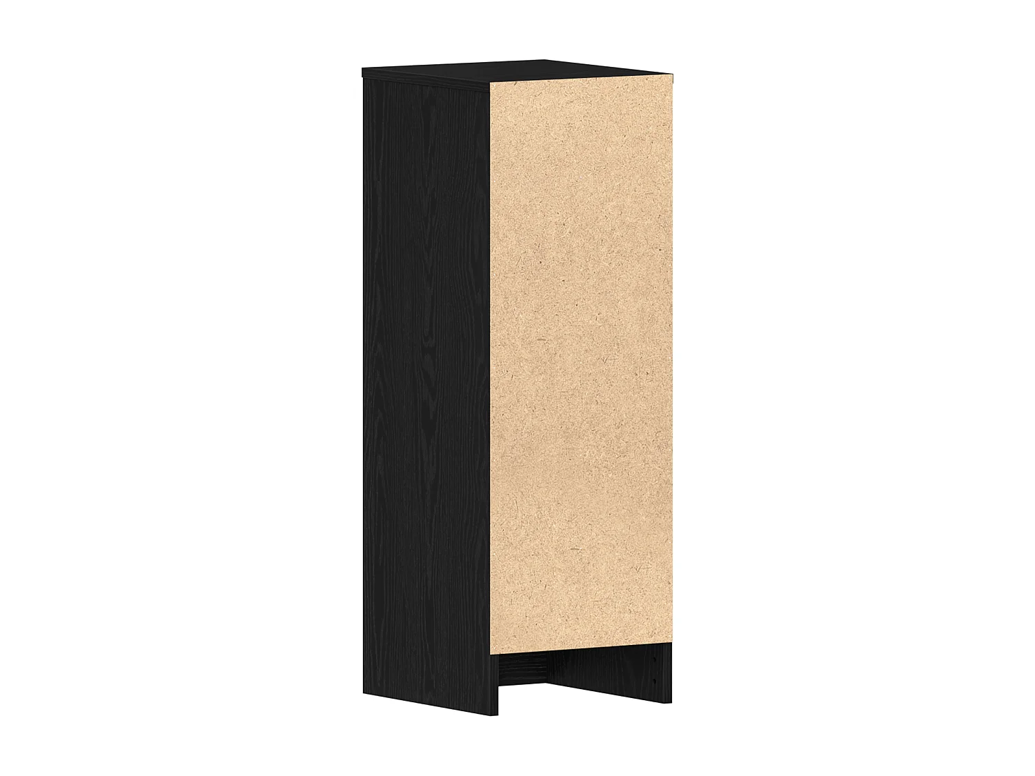 Armoire à chaussures en chêne noir 31,5x35x90 cm en bois reconstitué