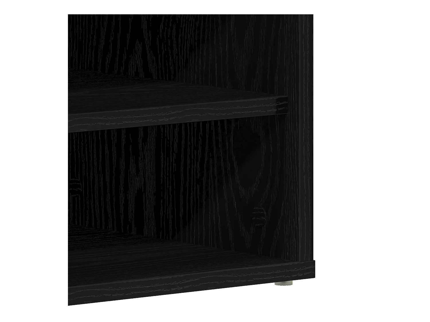 Zwarte eikenhouten schoenenkast 32x35x70 cm in composiet hout