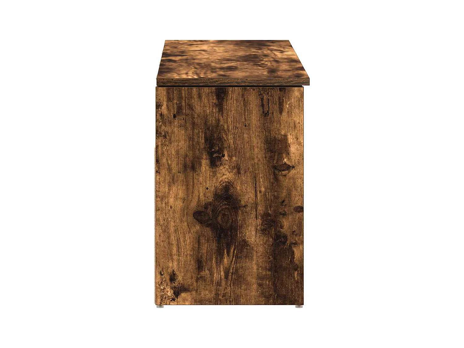 Banc à chaussures chêne fumé 102x30,5x45 cm bois d'ingénierie