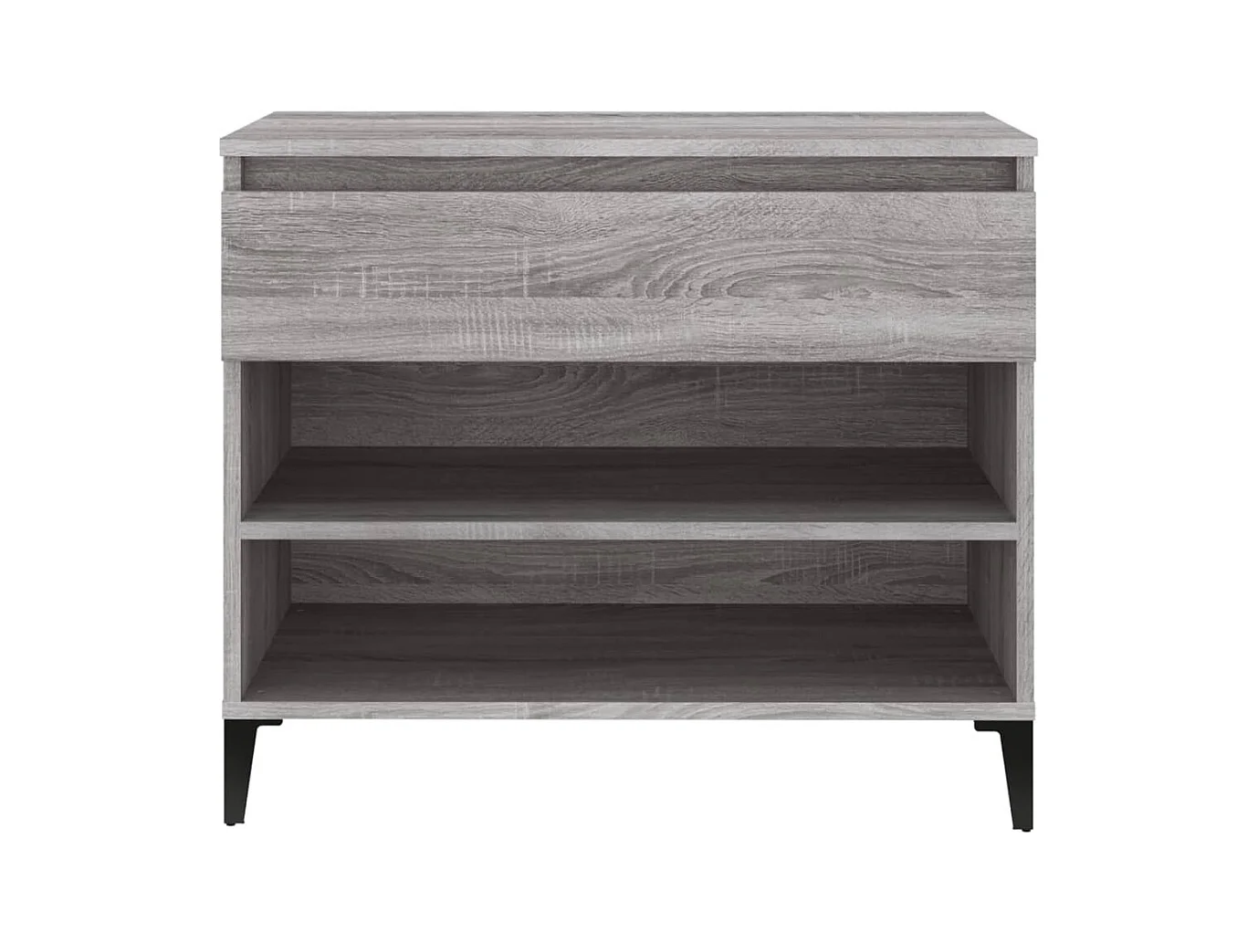 Scarpiera in legno ingegnerizzato grigio Sonoma 70x36x60 cm