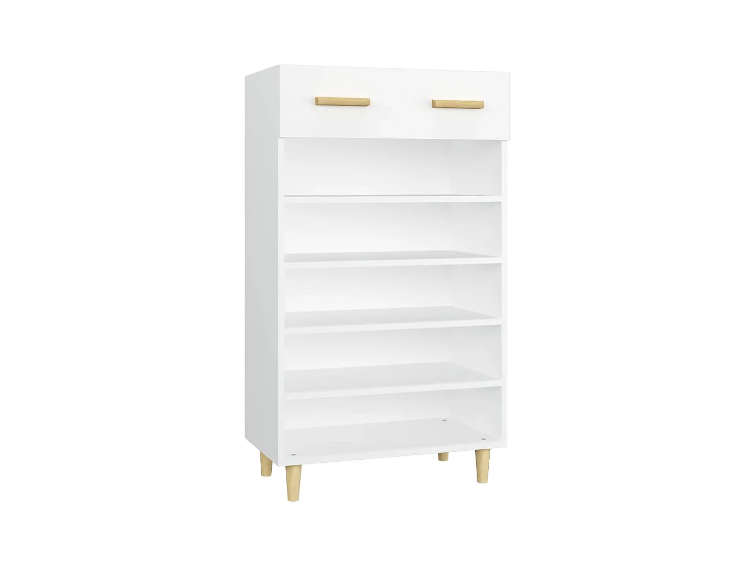 Armoire à chaussures Blanc 60x35x105 cm Bois d'ingénierie