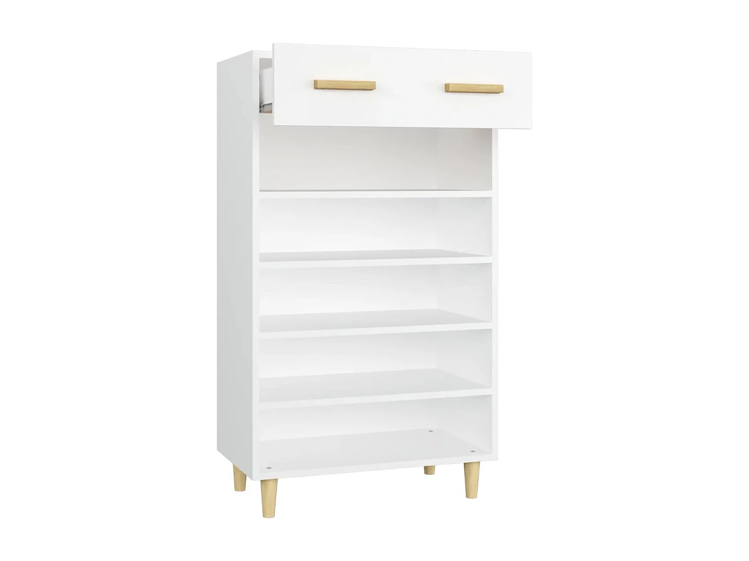 Armoire à chaussures Blanc 60x35x105 cm Bois d'ingénierie