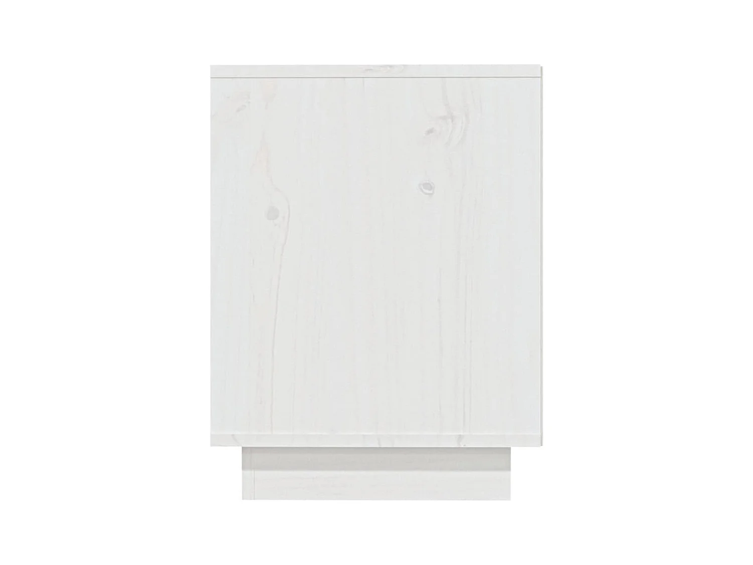 Weißer Schuhschrank 110x34x45 cm Massivholz Kiefer