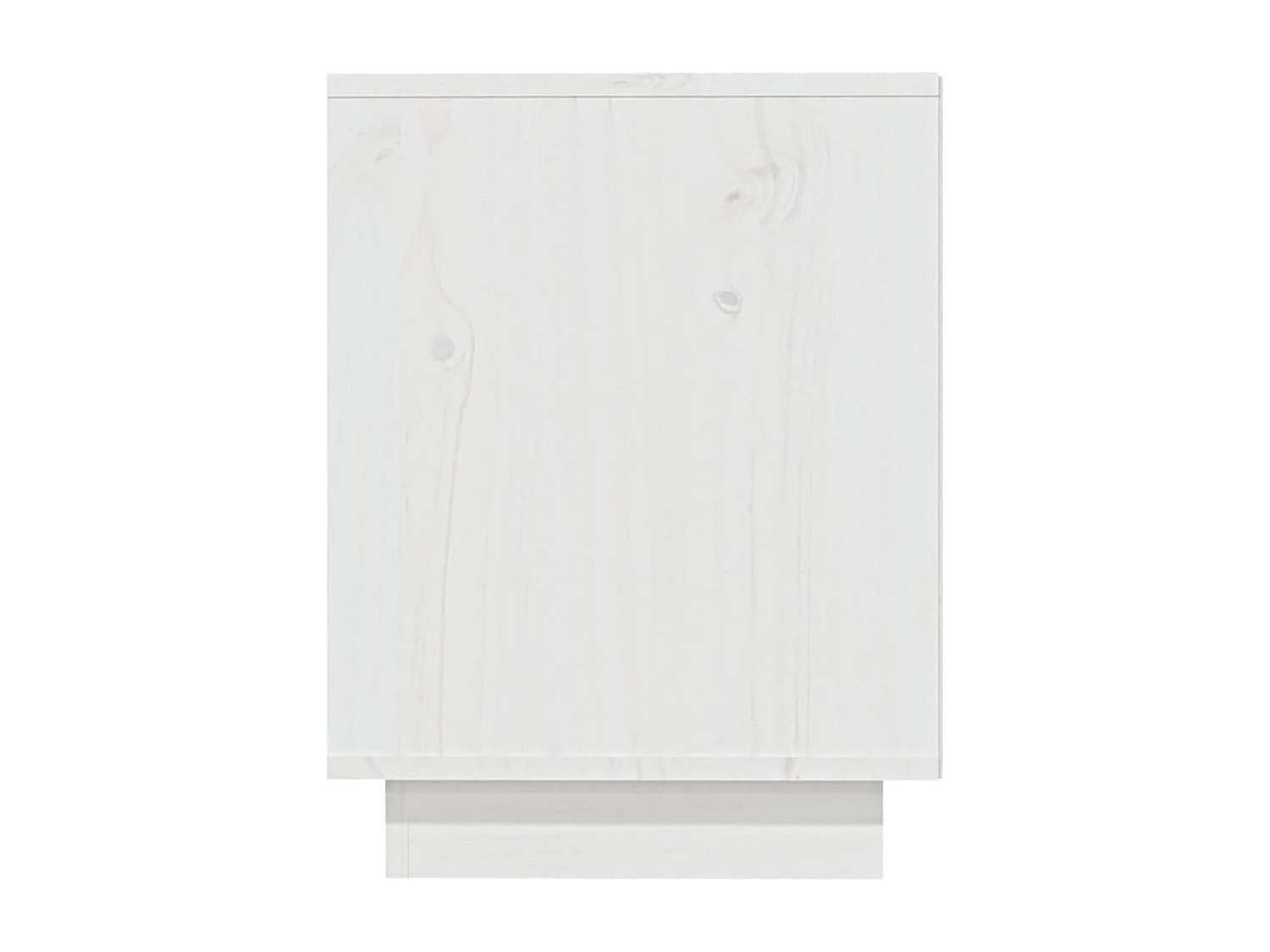 Zapatero blanco 110x34x45 cm Madera maciza de pino