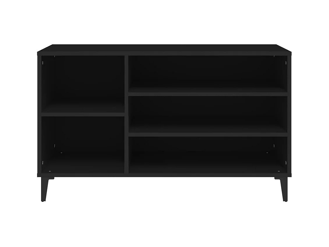 Zwarte schoenenkast 102x36x60 cm Technisch hout