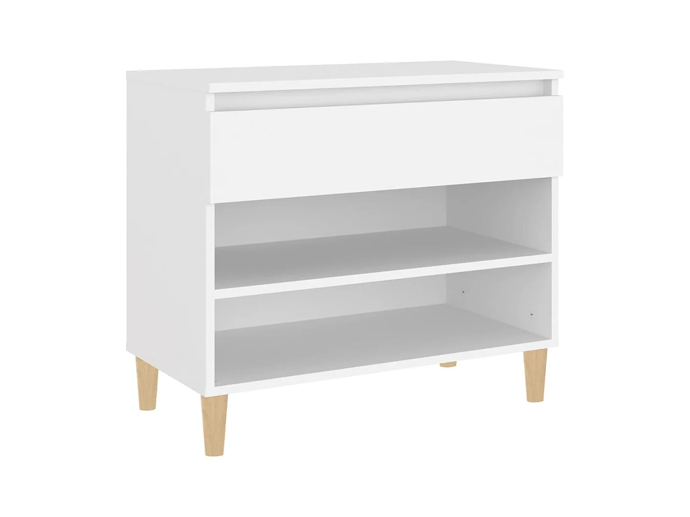 Armoire à chaussures Blanc 70x36x60 cm Bois d'ingénierie