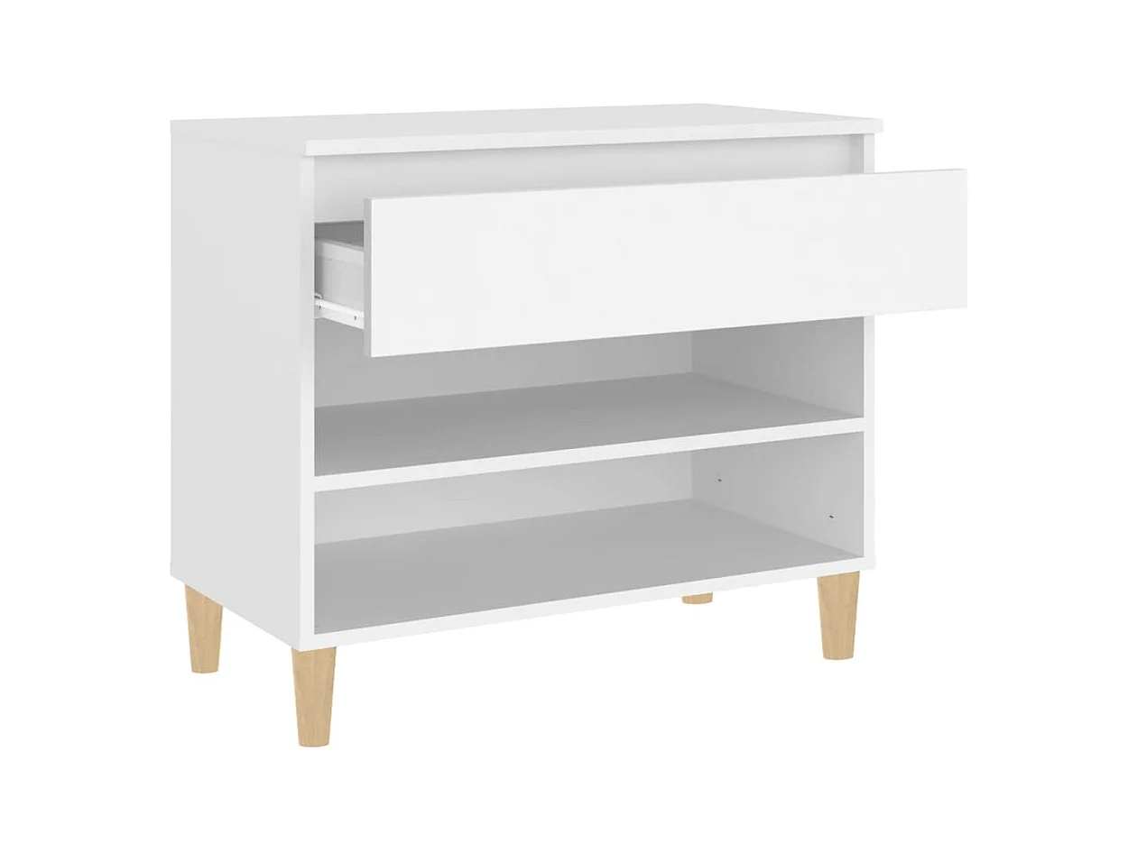 Armoire à chaussures Blanc 70x36x60 cm Bois d'ingénierie