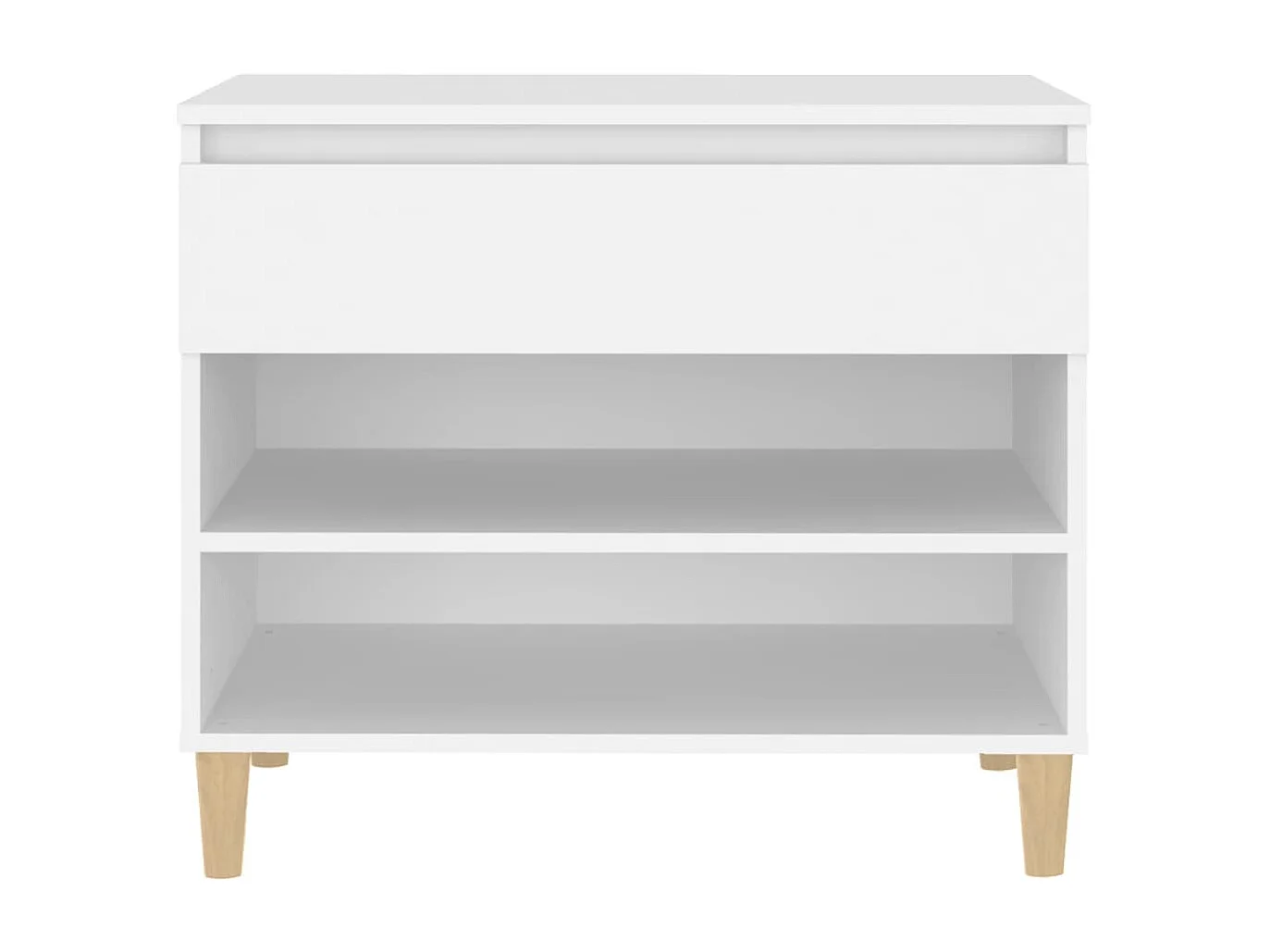 Zapatero blanco 70x36x60 cm Madera contrachapada