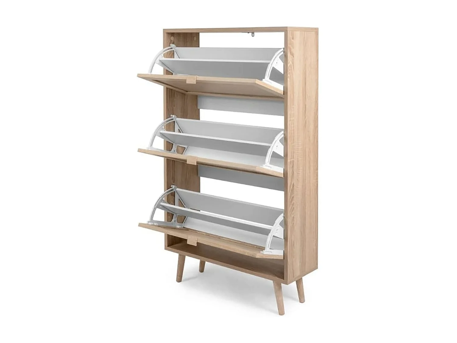 Armoire à chaussures Chêne sonoma/ impression de canne