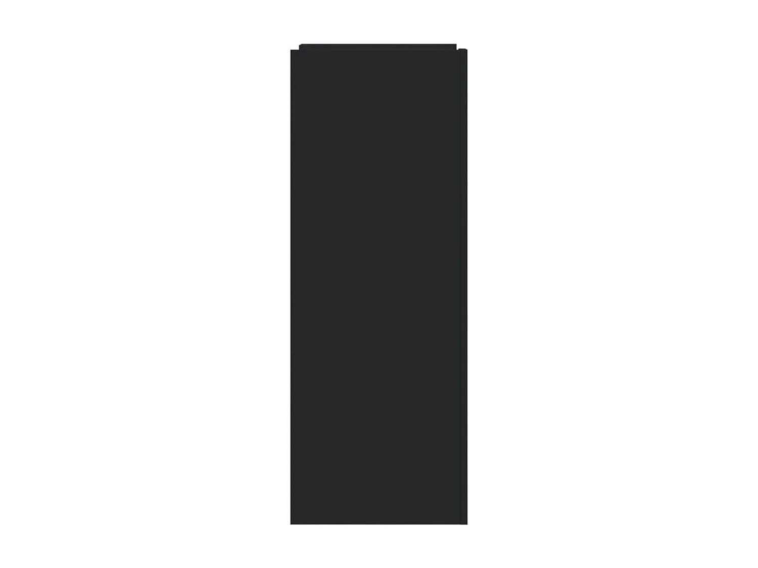 Scarpiera nera 74,5x37,5x100 cm in legno ingegnerizzato