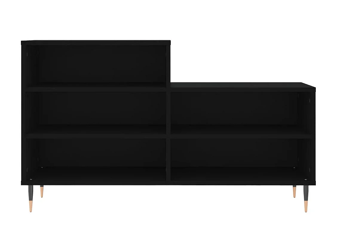 Zwarte schoenenkast 102x36x60 cm Technisch hout